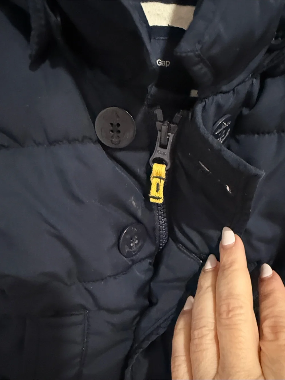 GAP navy puffer